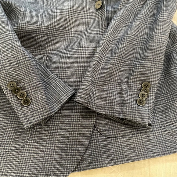 Banana Republic Navy Blue Blazer 44R Standard Fit - Picture 7 of 12